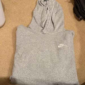 Nike Men's Light Gray Hoodie